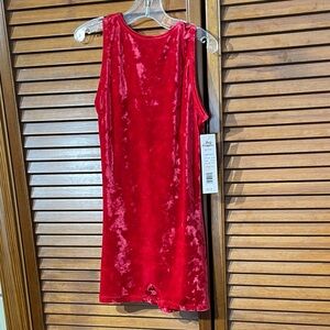 Body Wrappers Girls Red Velvet Preteen Bike-A-Tard